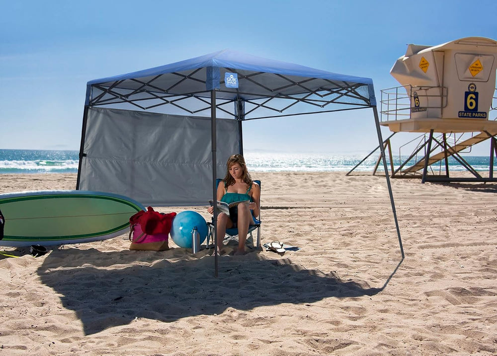 Quik Shade Go Hybrid 6' x 6' Sun Protection Pop-Up Compact and Lightw...