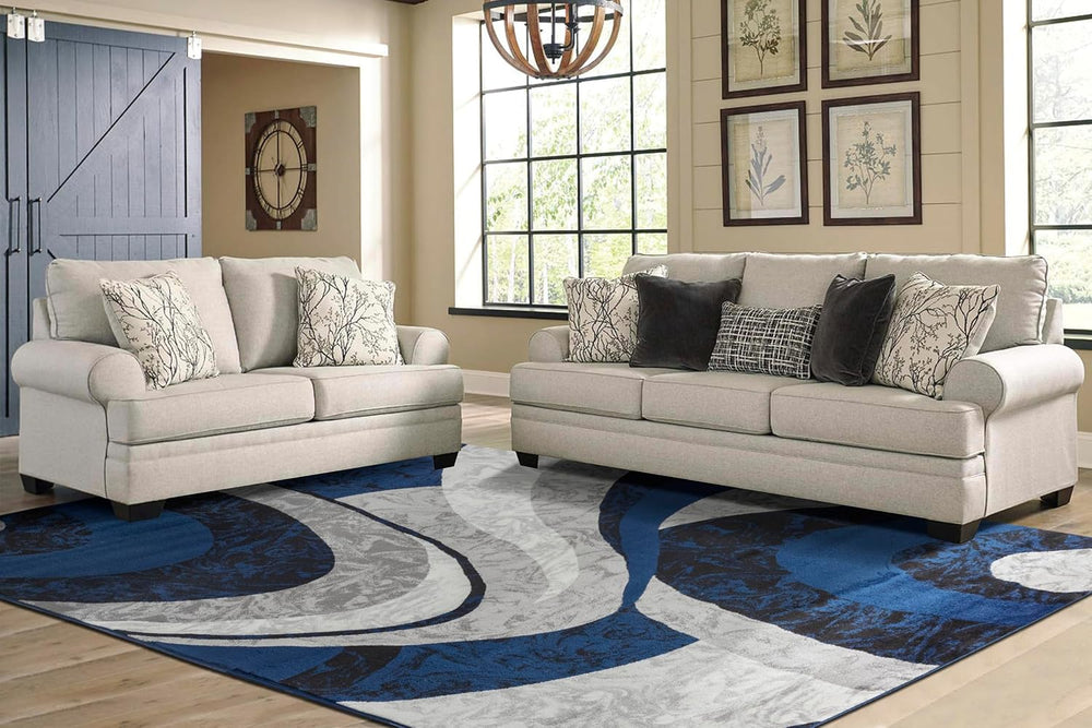 Yafa Home Fashion Modern Contemporary Swirls Design Area Rug, Luxurious, Eleg...