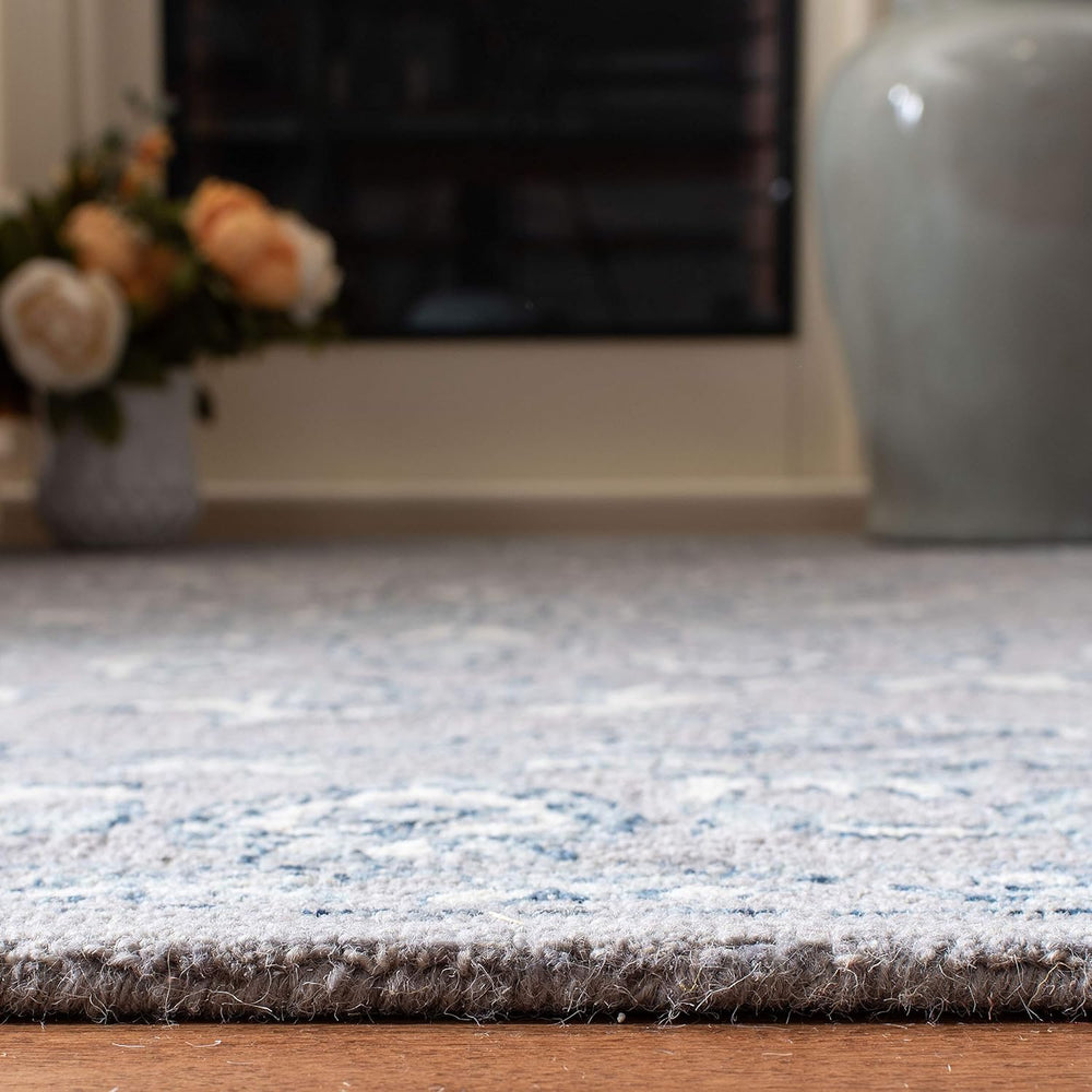 SAFAVIEH Micro-Loop Collection Area Rug - 10' x 14', Light Grey &...