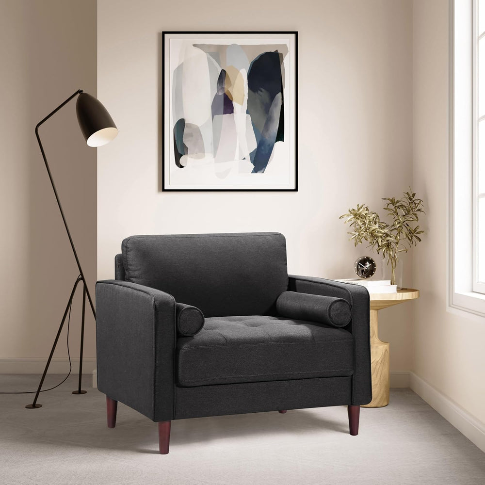 Studio Living® Lexington 39.4" Arm Chair, Mid-Century Modern, Pocket Coi...