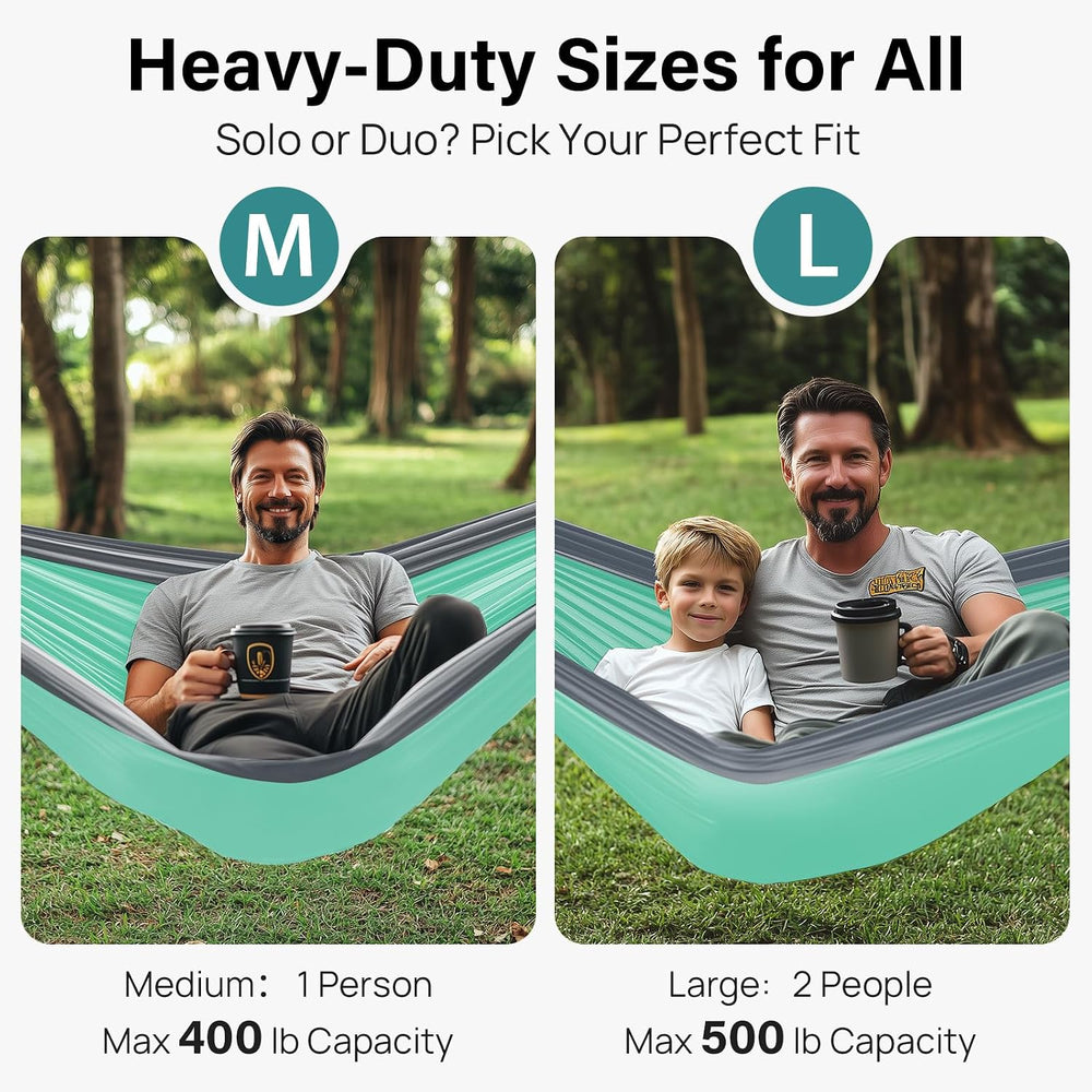 Kootek Camping Hammock 500lbs Capacity Outdoor Camping Essentials, Double