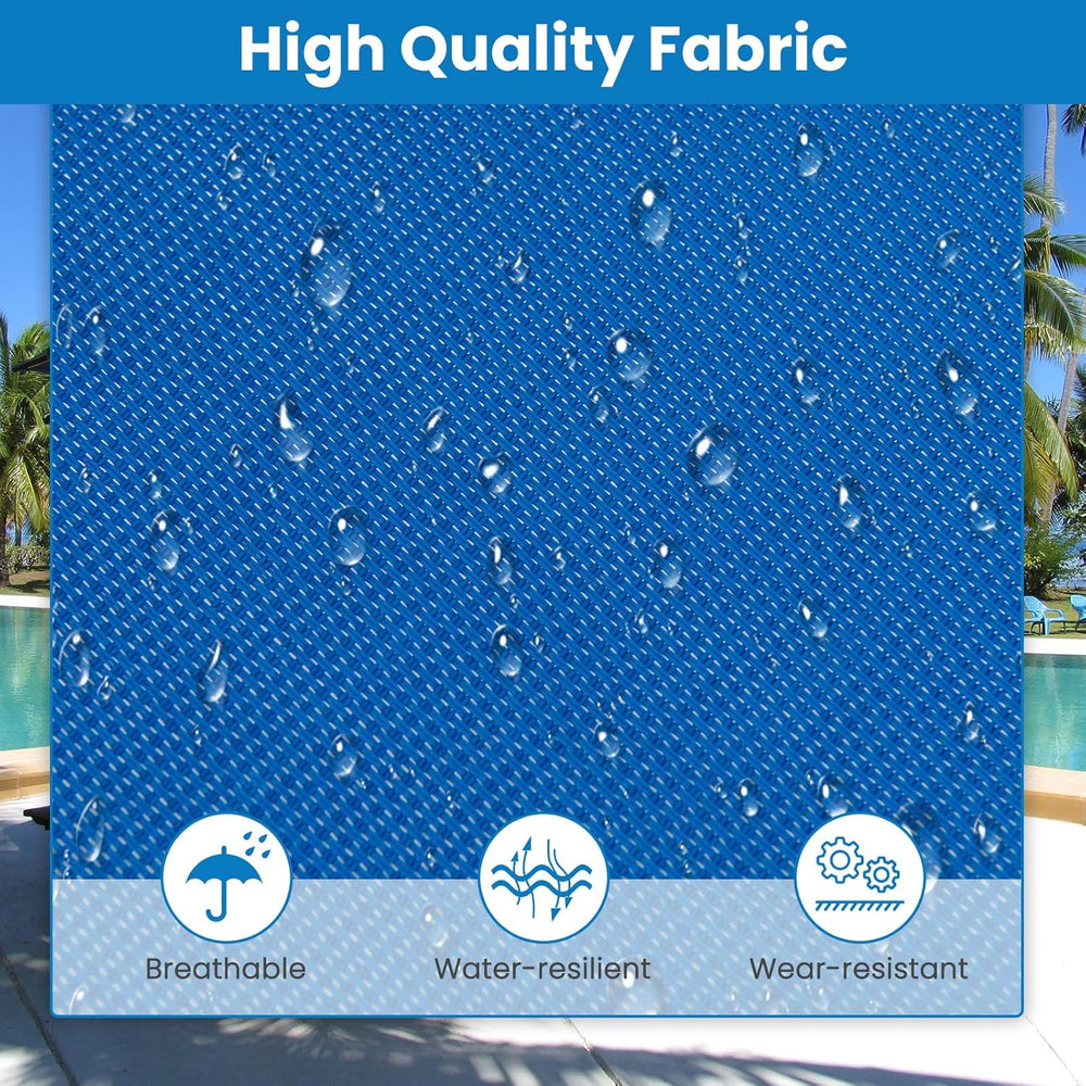 GYMAX Lounge Chairs for Outside, Extra High Folding Beach Tanning Lounger wit...
