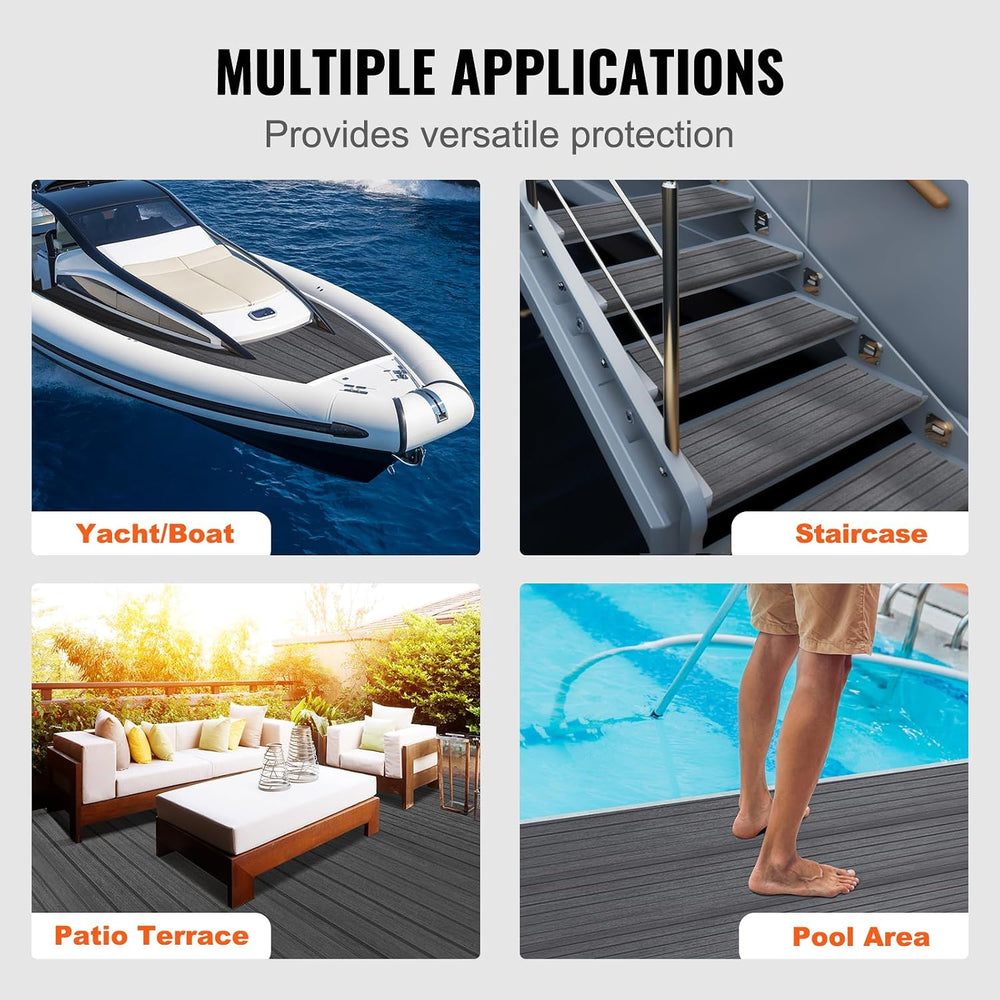 VEVOR Boat Flooring, EVA Foam Boat Decking 94.5" x 17.7", Non-Slip ...