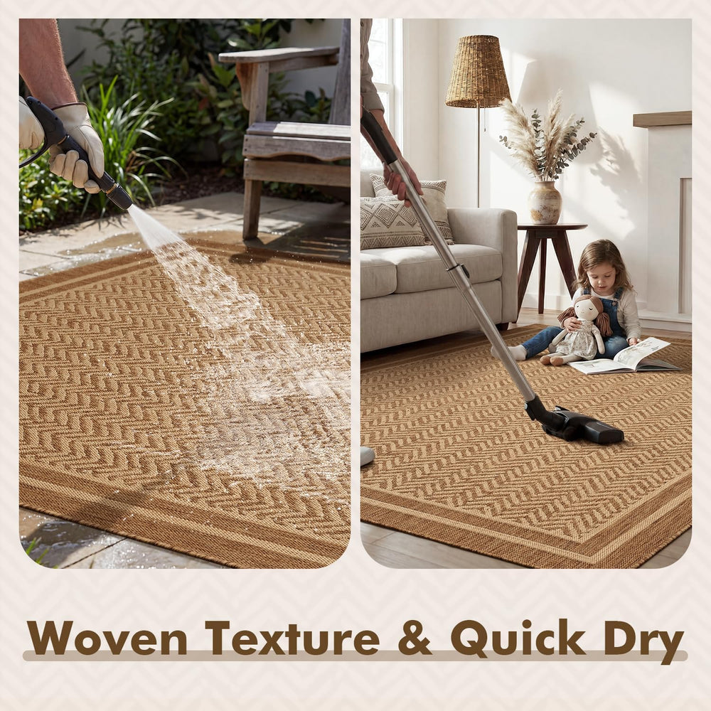 MontVoo-2x6 ft Indoor Outdoor Runner Rugs for Entryway Porch Hallway Kitchen ...