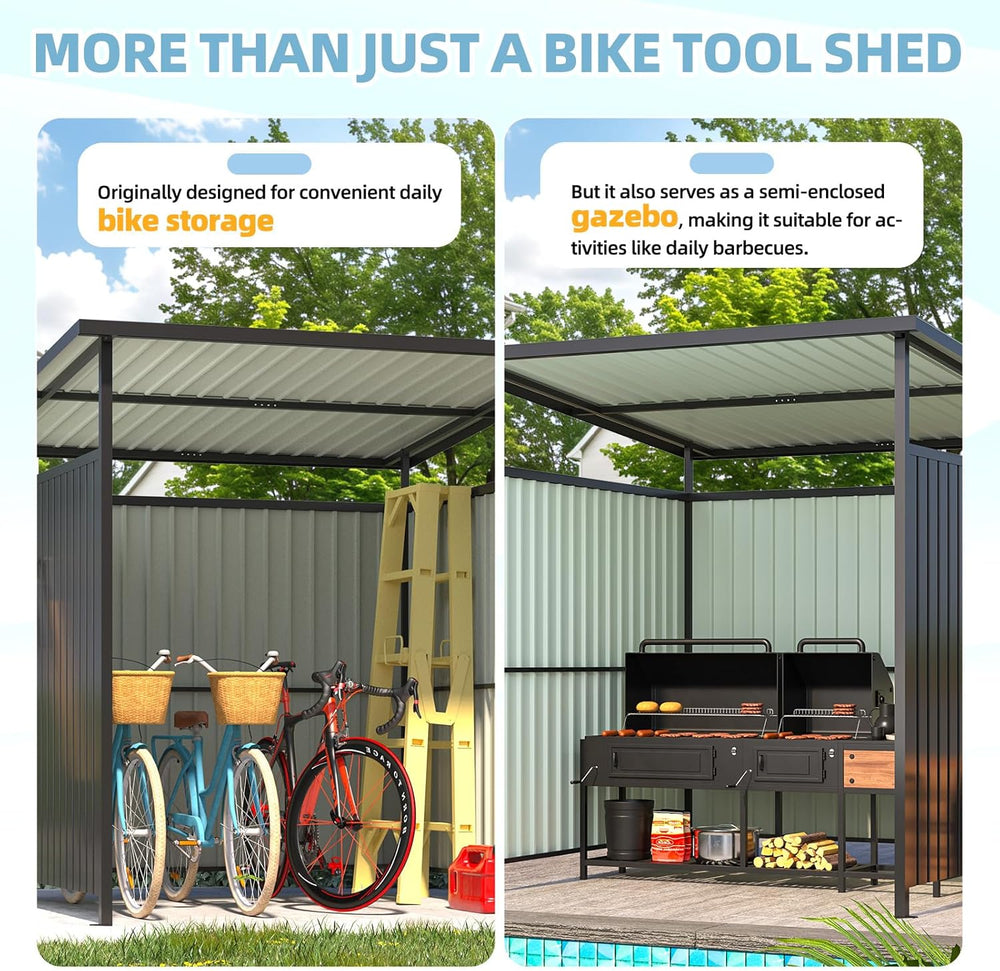 AECOJOY 6' x 6' Outdoor Hardtop Grill Gazebo, Small Pergolas and Gaze...