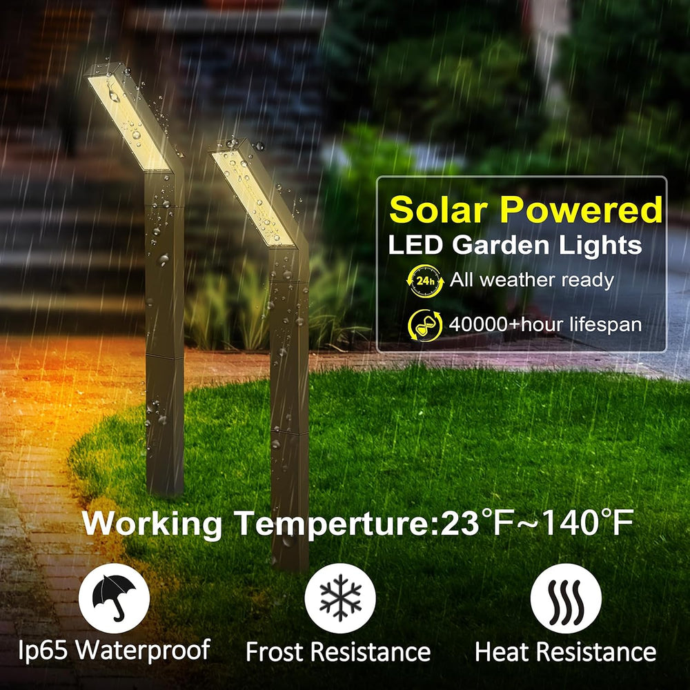 Solar Outdoor Pathway Lights, IP65 Waterproof, Landscape Lights, 4 Pack