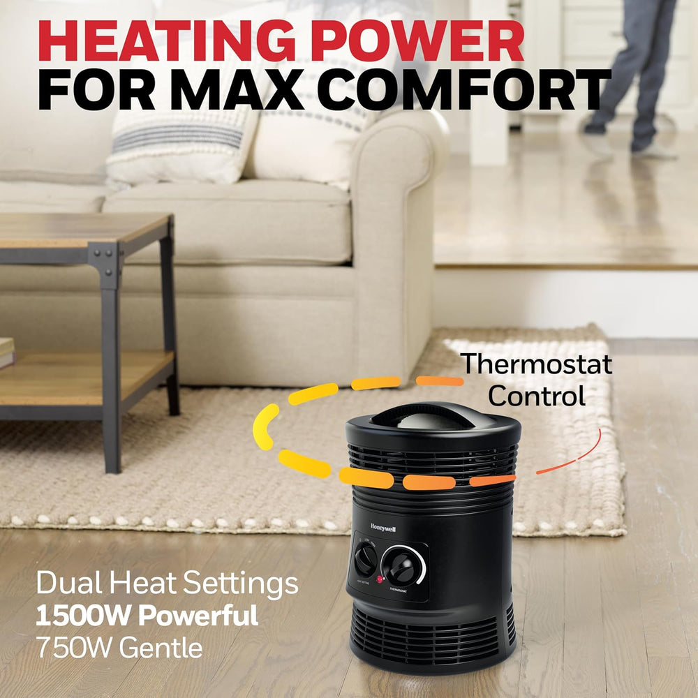 Honeywell HHF360V 360 Degree Surround Fan Forced Heater with Surround Heat Ou...