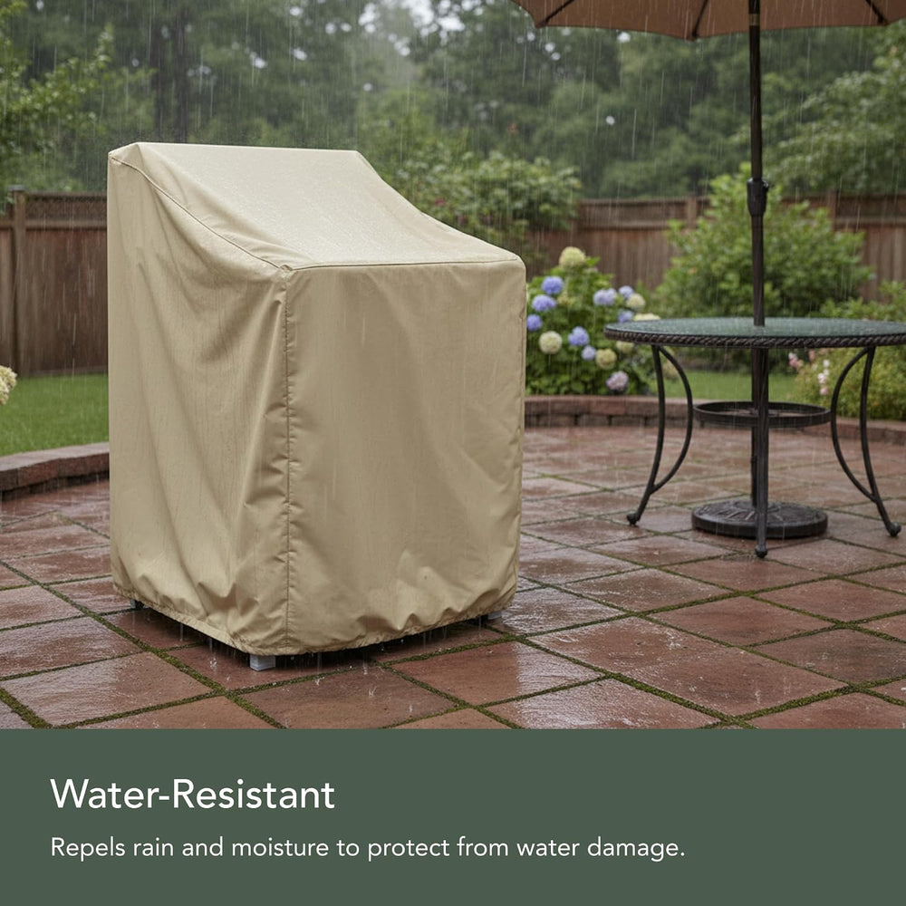 Covermates Elite Chair Cover – 300D Polyester, 36W x 35D x 32H, Khaki