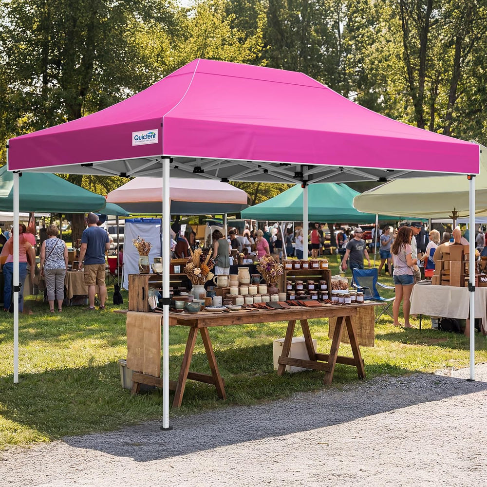 Quictent 10x15 Heavy Duty Pop up Canopy Tent with Wheeled Bag
