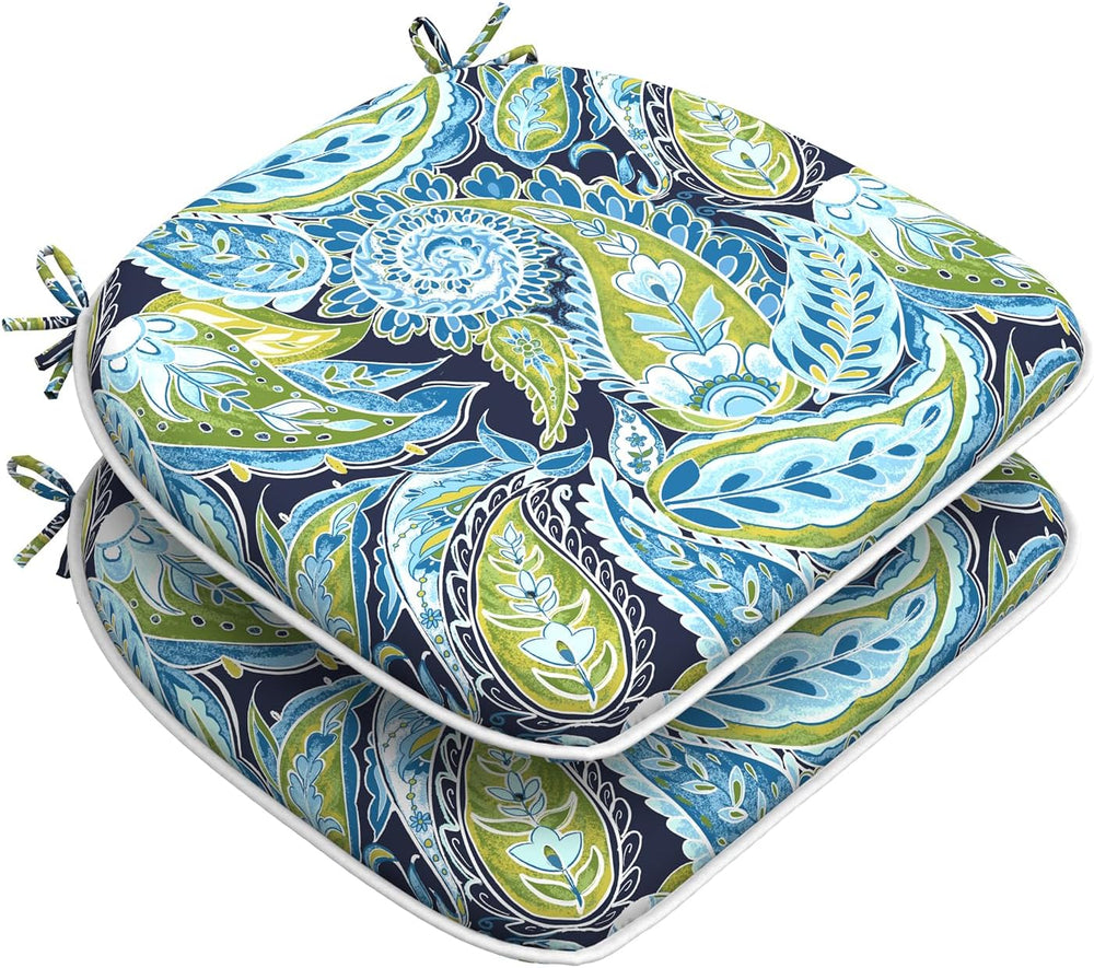 DYTXIII Set of 2 Outdoor Chair Cushions with Ties,Water Repellent Patio Chair...