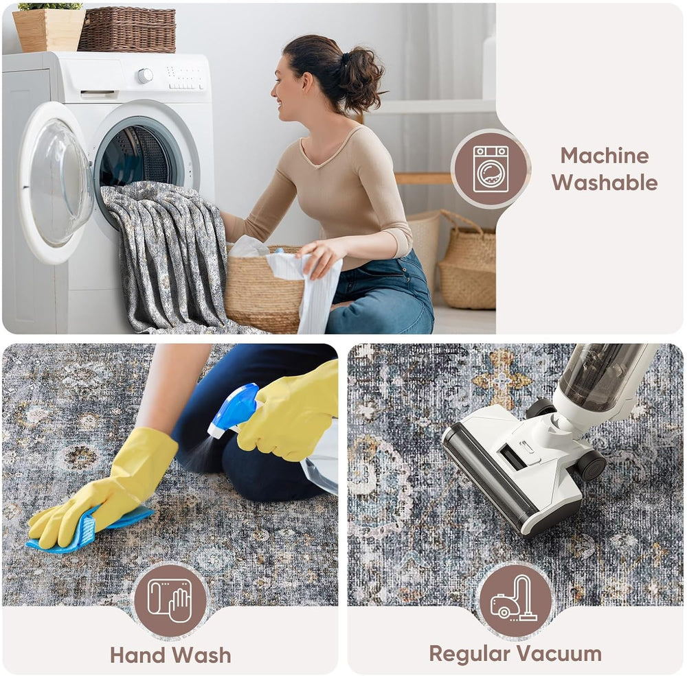 Runners for Hallways Kitchen Runner Rug Non Slip 2'x10' Long Washable...