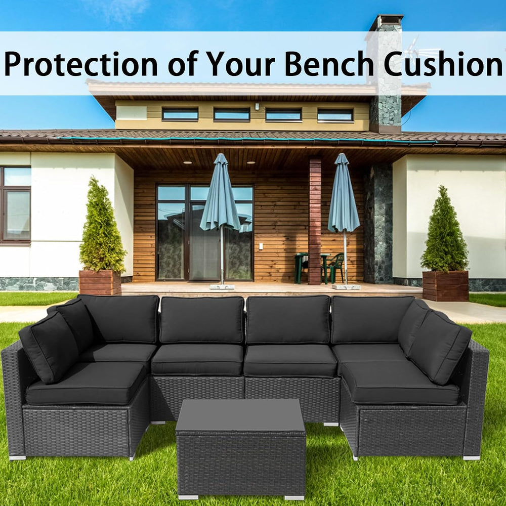 14Pieces Patio Cushion Covers Replacement Outdoor Couch Cushions Covers Splas...