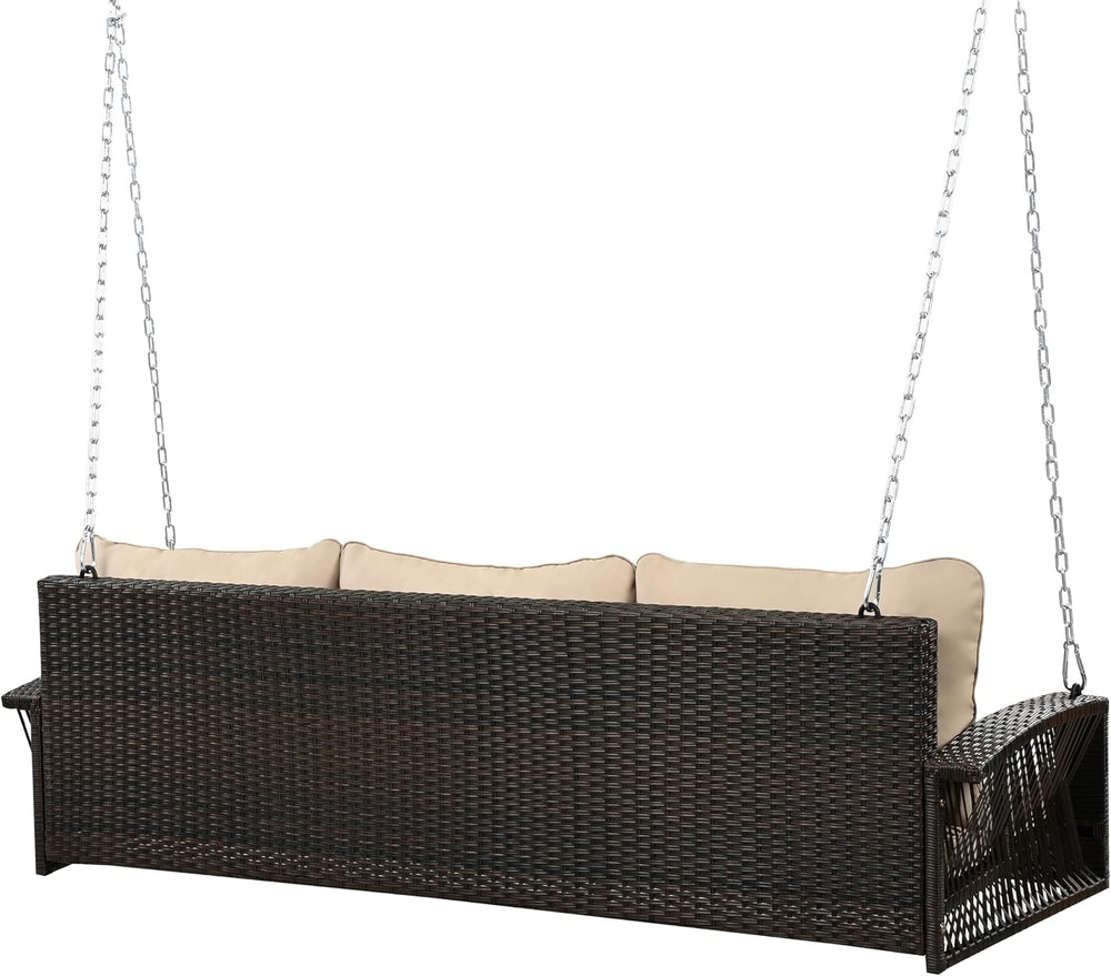 Porch Daybed Swing Outdoor Wooden Swing Bench, Patio N704P250643EHanging Swin...