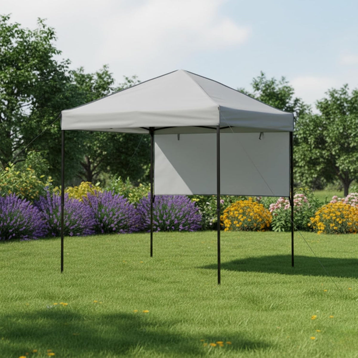 garden winds reinforced riplock 350 replacement canopy top shown in use
