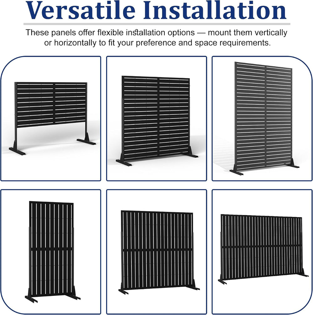 FENCY 72" H Metal Privacy Screen Outdoor