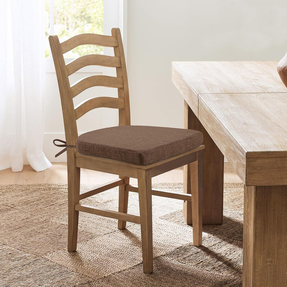 Chair Cushions for Dining Chairs, Non Slip Chair Pads with Ties and Washable ...