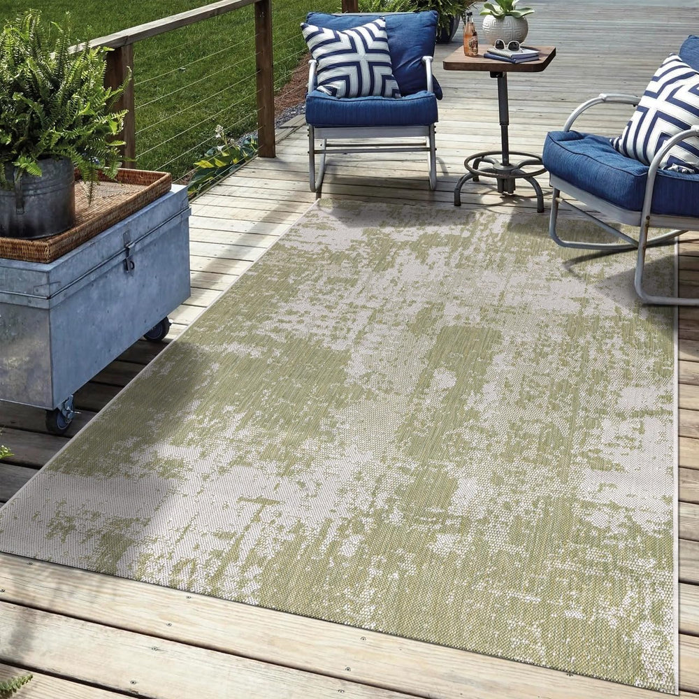 Keen Home Design Waterproof Outdoor Area Rug, Patio Deck Porch, 6x9