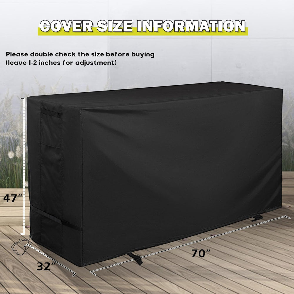 Bar Height Patio Set Cover, Outdoor Bistro Set Cover for High Top Bar Table a...