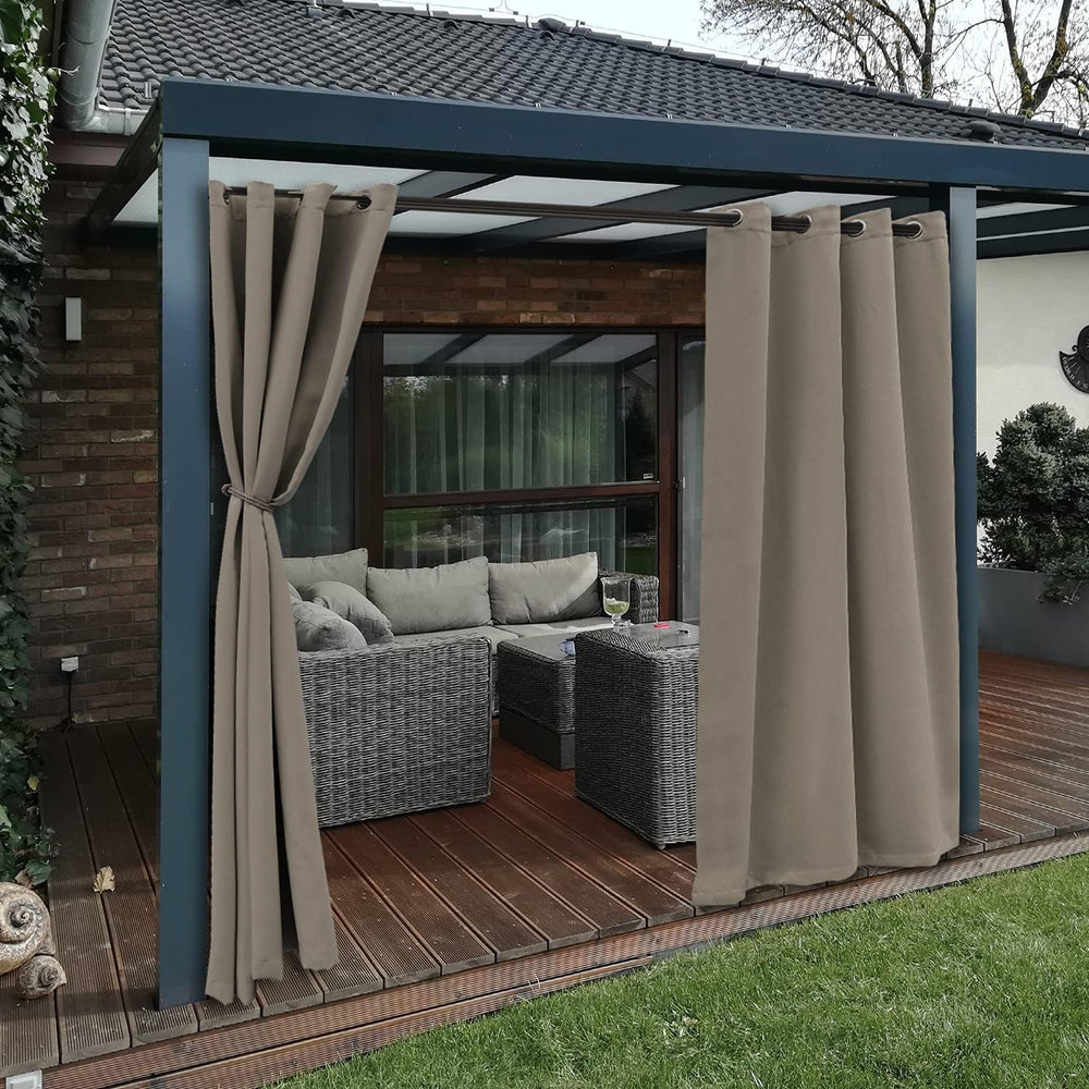 BONZER Waterproof Indoor/Outdoor Curtains for Patio Thermal Insulated