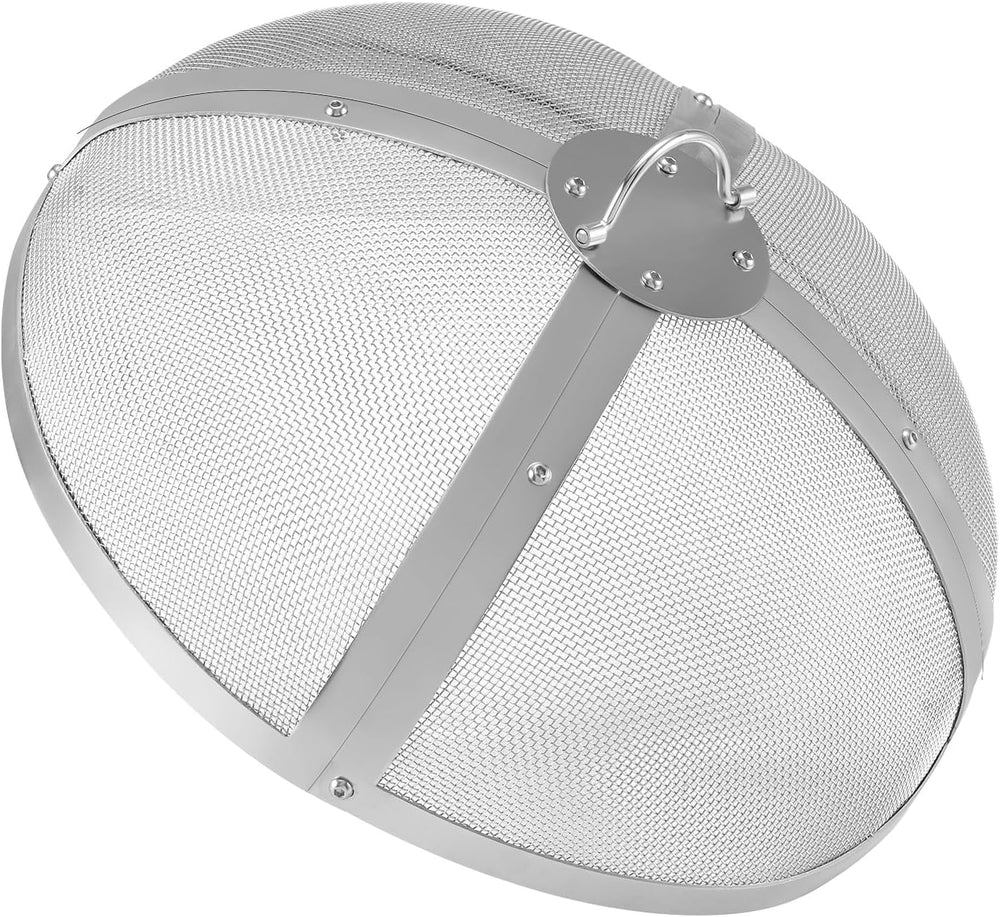 VEVOR Fire Pit Spark Screen Round 20", Reinforced Heavy Duty Steel Metal...