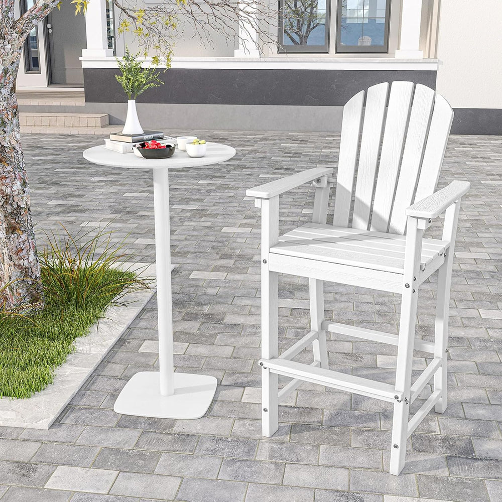 ORALNER Tall Adirondack Chairs, Outdoor High Back Balcony Chair, Weather Resi...