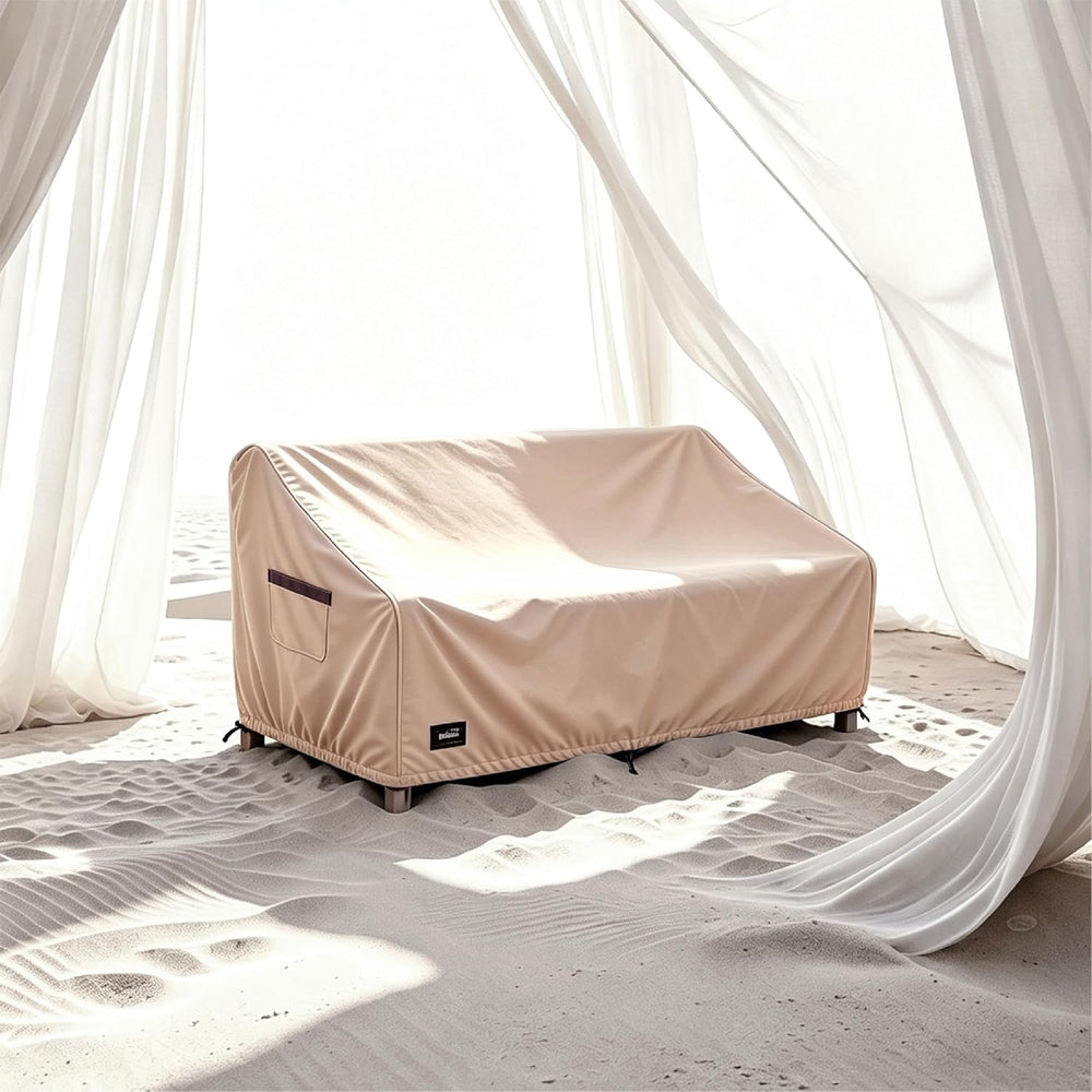 2-Seater Patio Loveseat Cover, 60Wx35Dx35H inches Outdoor Furniture Covers Wa...