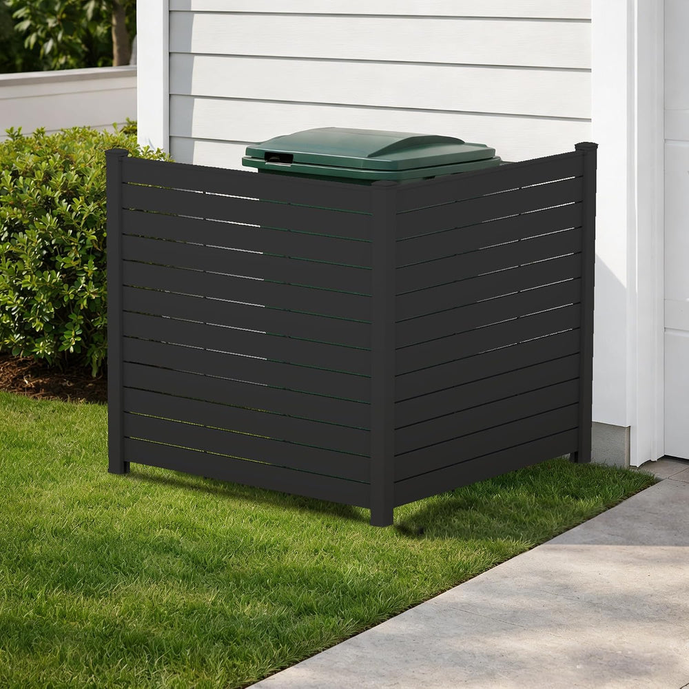 Kozyard 50" W x 48" H Outdoor Privacy Screen with Aluminum Posts, A...