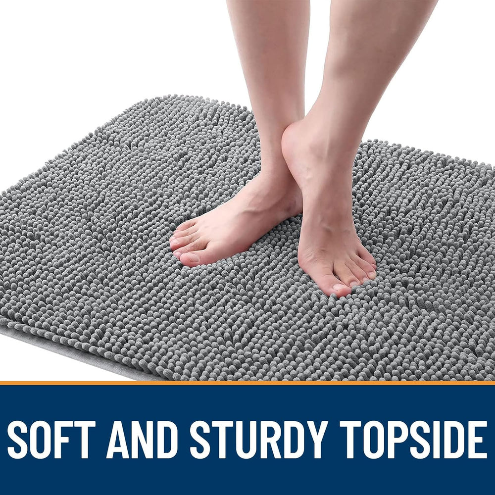 OLANLY Dog Door Mat for Muddy Paws 48x30, Super Absorbent Chenille Mud Mat