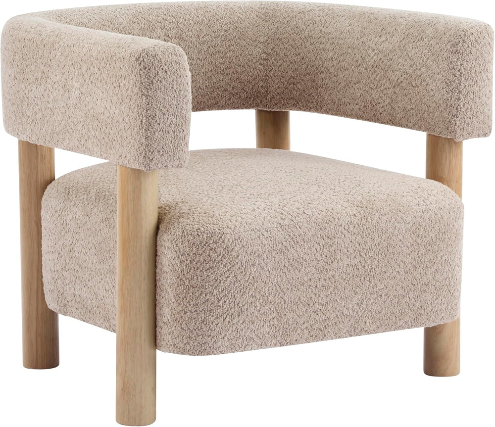 Christopher Knight Home Carly Low Profile Accent Chair, Round Backrest Side C...