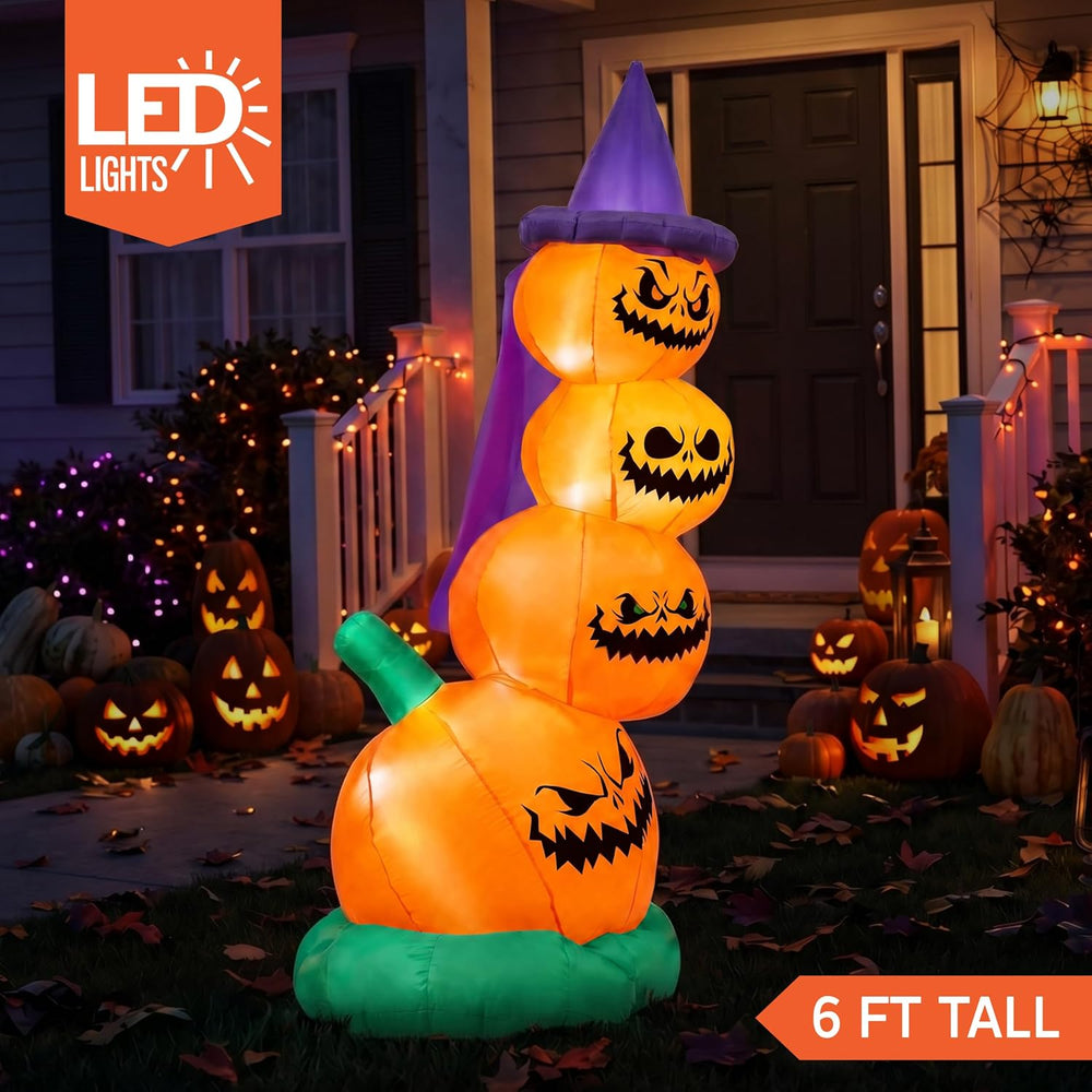 Joiedomi 6 FT Halloween Inflatables Outdoor Pumpkins