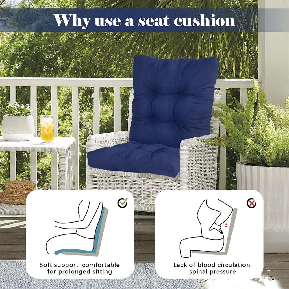 Outdoor Wicker Chair Cushions For Patio Graden Furniture Floral Cushion