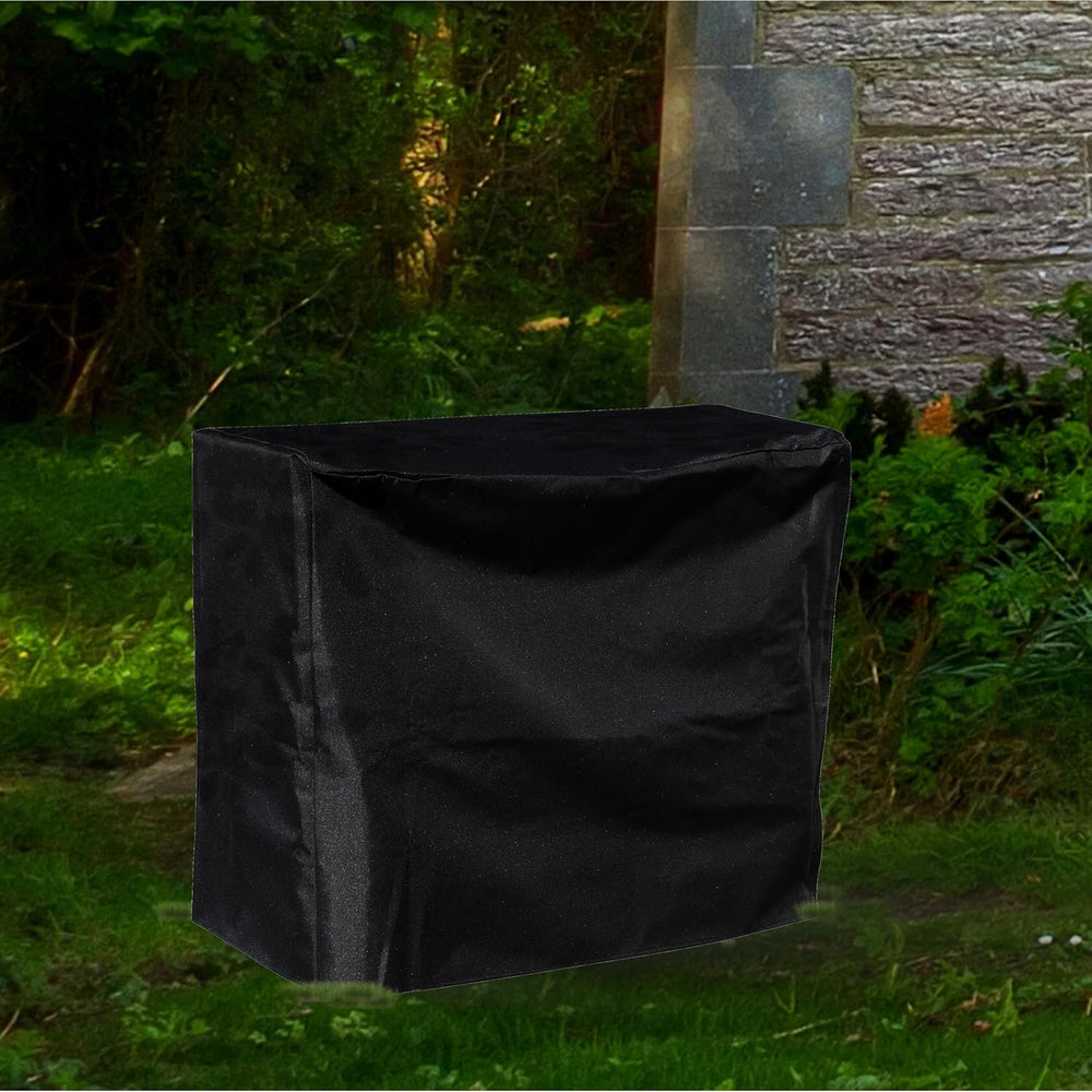 Sunnydaze 4-Foot Firewood Log Rack Cover, Black
