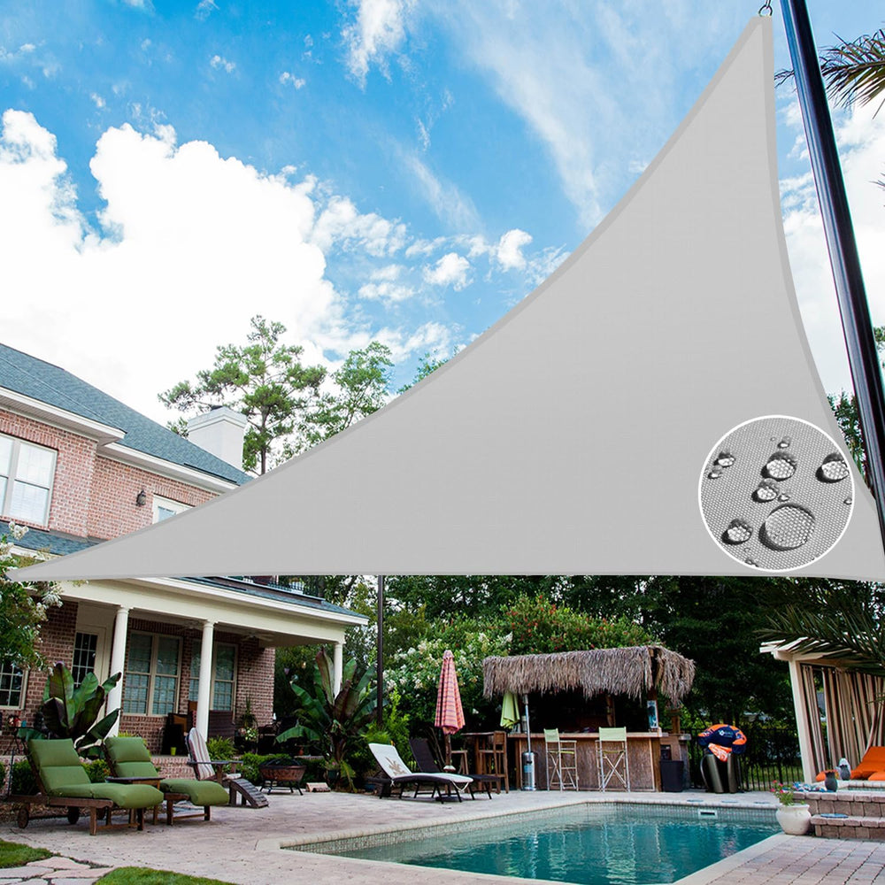 Patio Paradise 12' x 12' x 12' Waterproof Sun Shade Sail Triangle...
