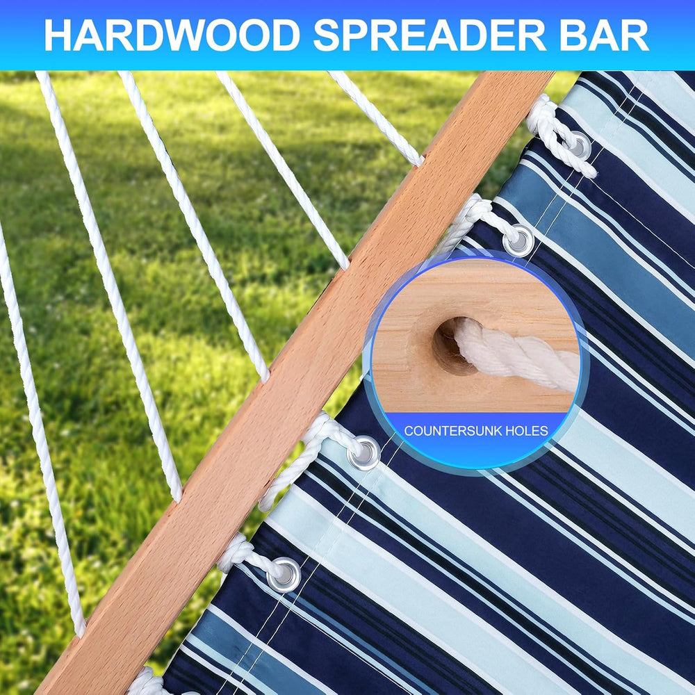 Portable Outdoor Hammock with Stand, Heavy Duty Hammock with Carrying Bag, So...