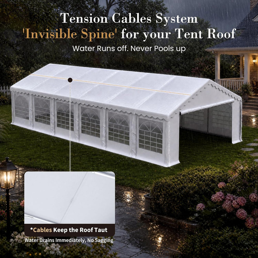 Sophia & William 20x40 Party Tents, Heavy Duty Event Tent for Parties