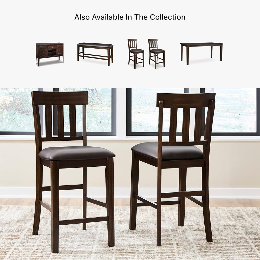 Signature Design by Ashley Haddigan Counter Height Bar Stool, Set of 2