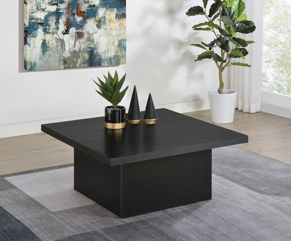 Coaster Home Furnishings - Devar - Wood - Square Coffee Table with Pedestal B...