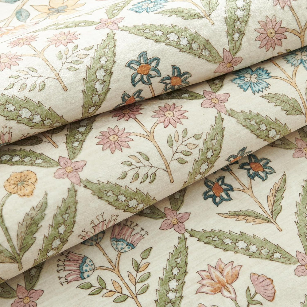 jinchan 8x10 Vintage Floral Washable Large Living Room Area Rug, Sage Green