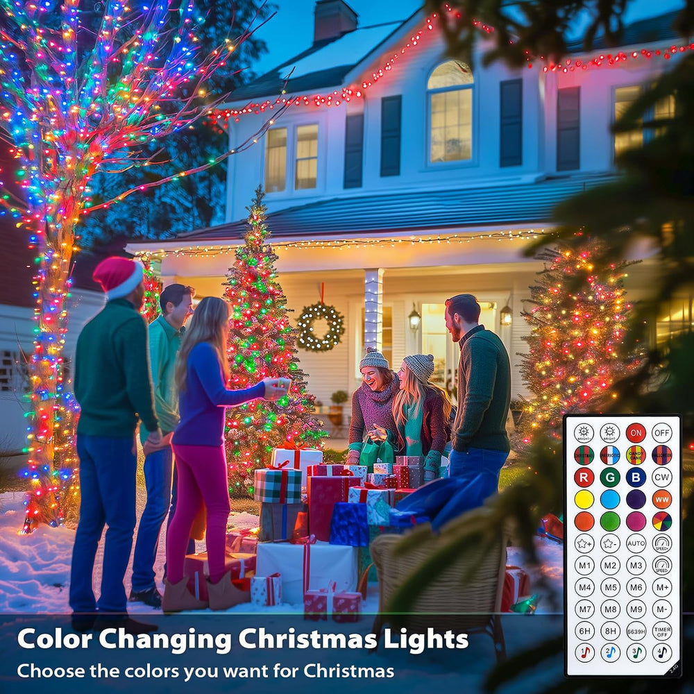 JMEXSUSS 800 LED Color Changing Halloween Lights, RGB Christmas Lights
