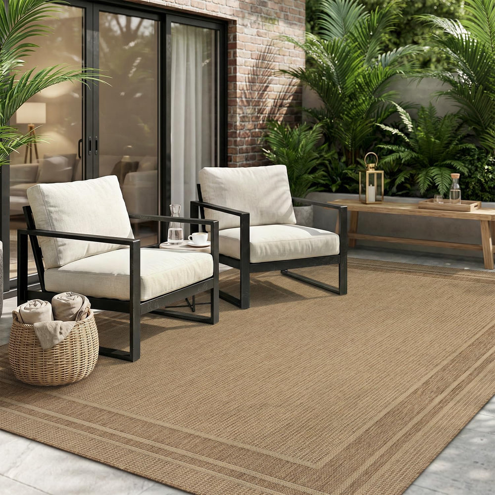 MontVoo-Outdoor Rug-Patio Rug 4x6 ft Polypropylene Indoor Outdoor Rugs Outdoo...