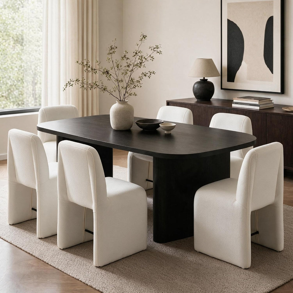 Hyfirm Upholstered Dining Chairs Set of 6, No Assembly Reception Chairs