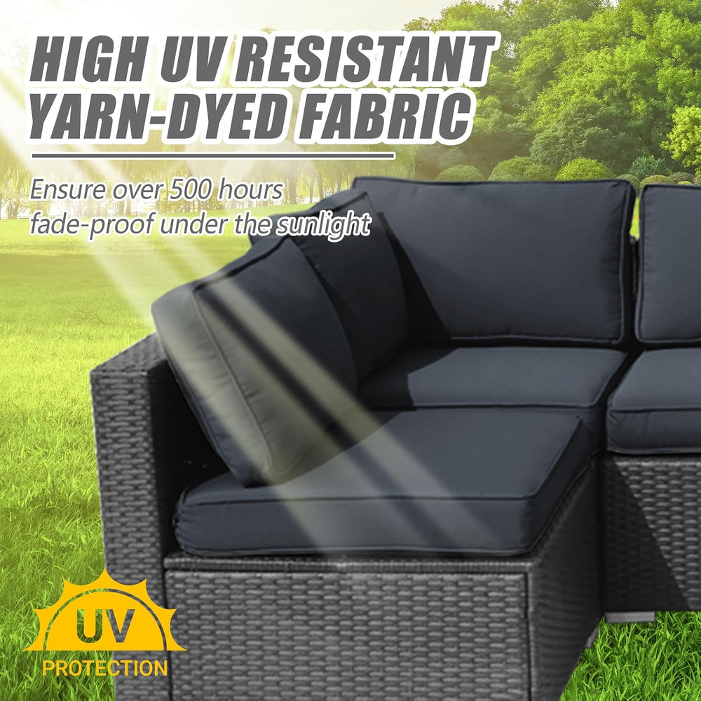 11 Pcs Outdoor Patio Cushion Cover Replacement, Waterproof Patio Cushion Cove...