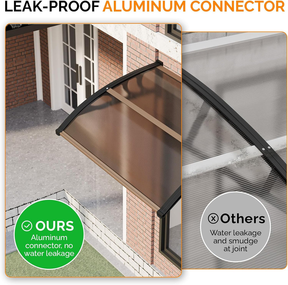 VINGLI Window Awning Door Canopy Exterior, 30" x 40" Awnings for Do...