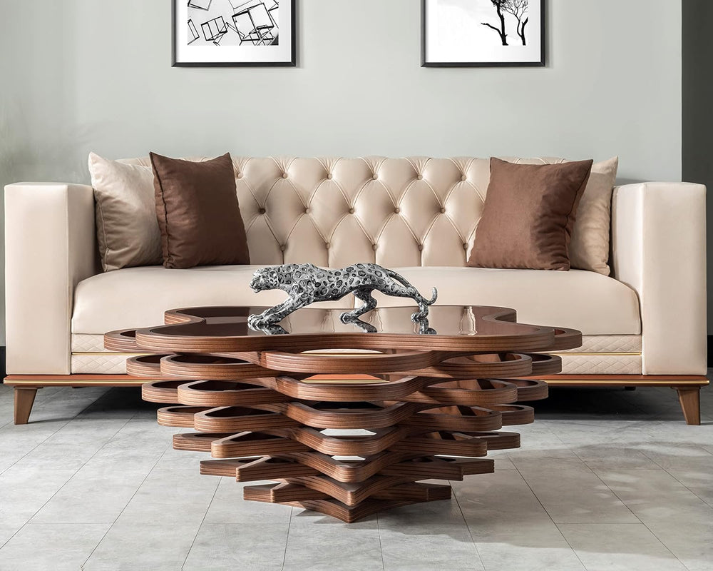 by Papella Design, Cloud Coffee Table, Modern Decorative Wooden Center Table,...