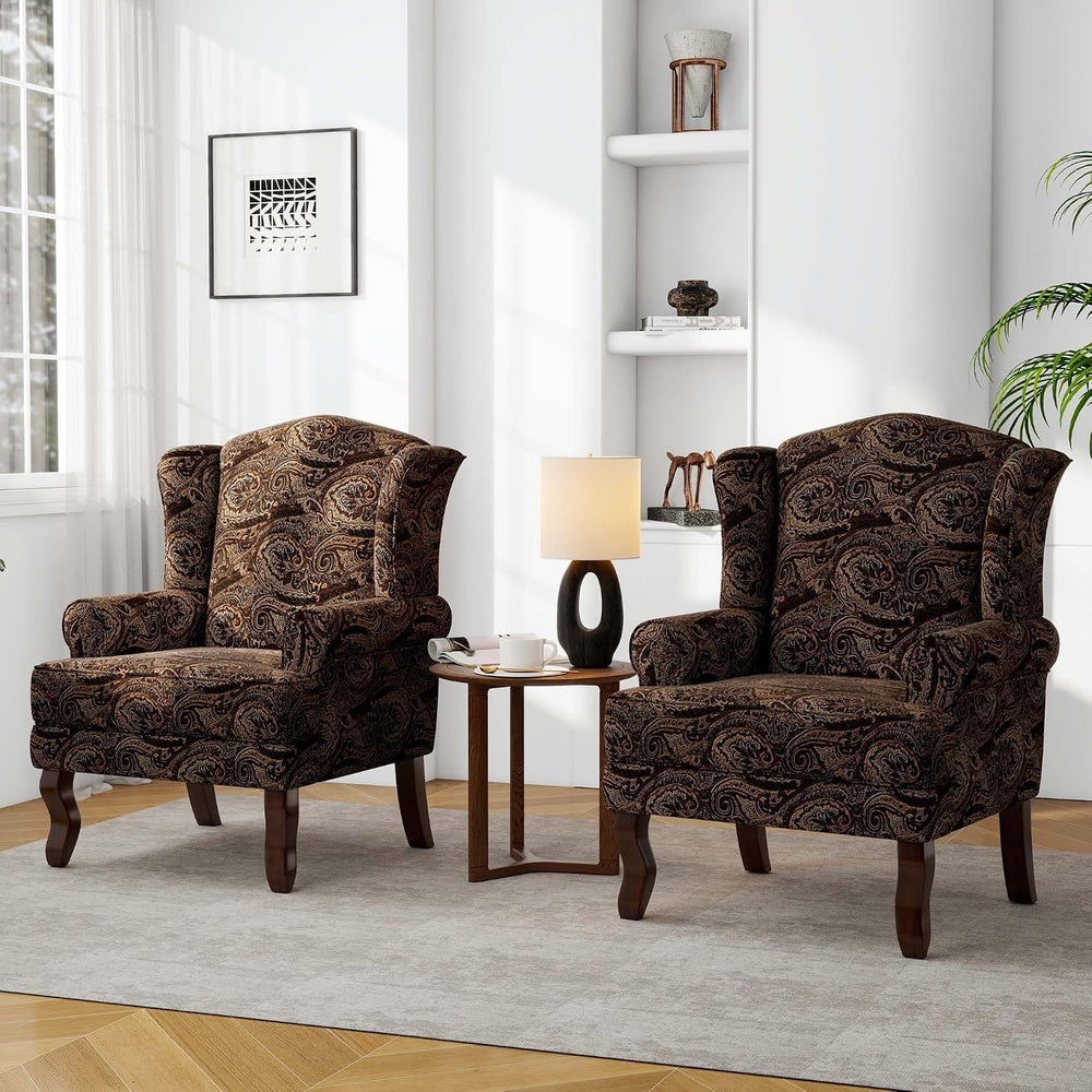 Accent Chair, High Back Upholstered Armchair with High Resilience Sponge &amp...