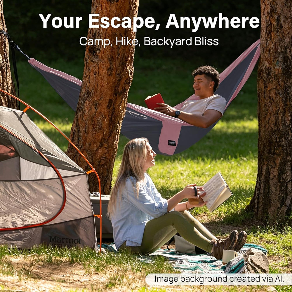 Kootek Camping Hammock 500lbs Capacity Outdoor Camping Essentials, Double