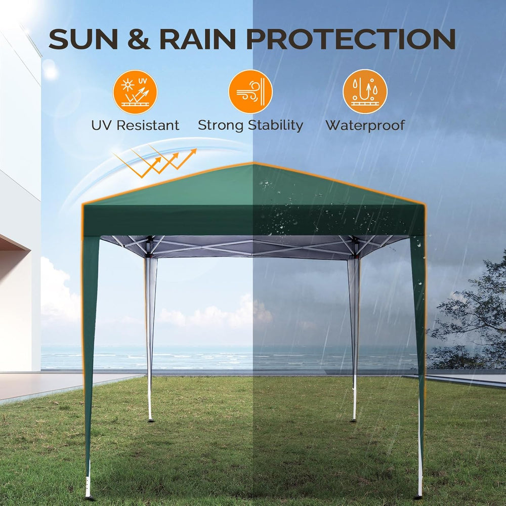 VINGLI 6.5x6.5 Pop Up Canopy Tent with Sidewalls, Outdoor Gazebo Canopy Tent,...