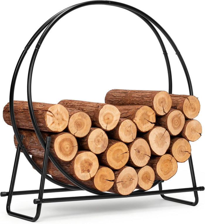 VIVOHOME 40 Inches Firewood Log Rack Hoop(Only Rack)