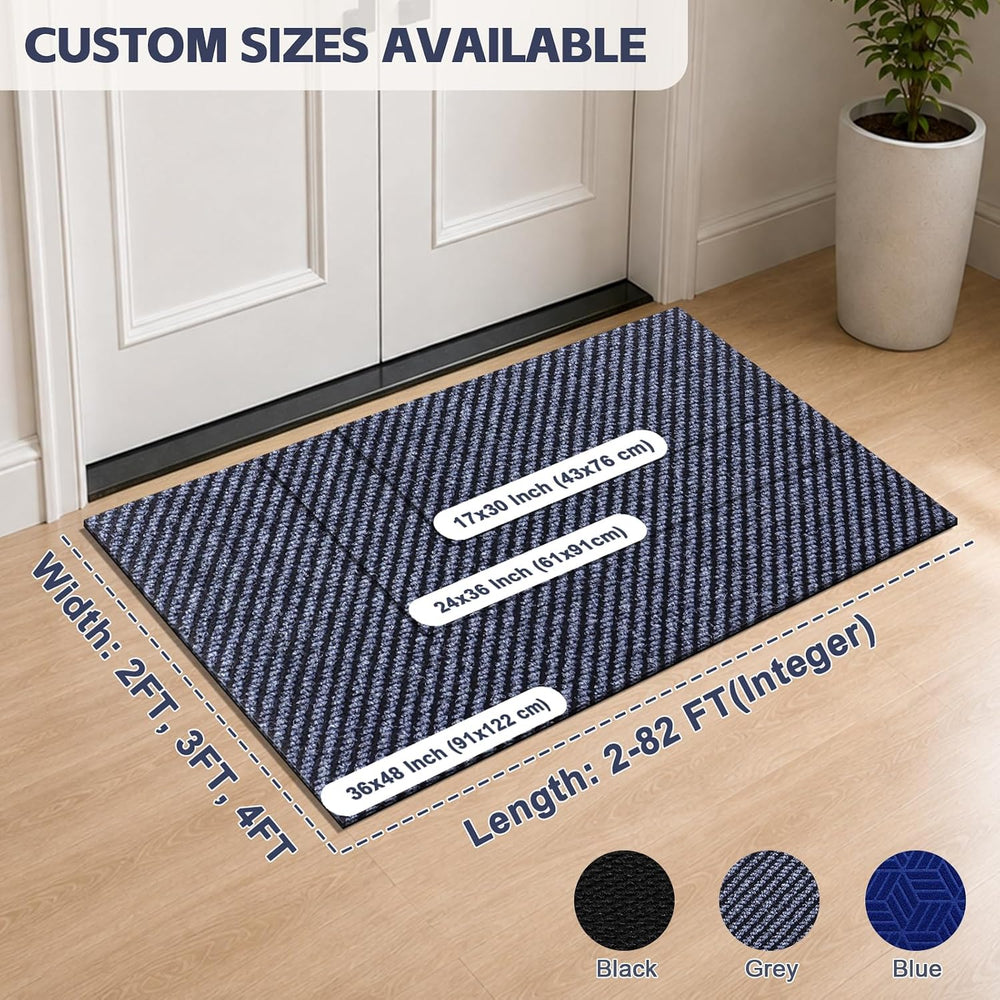 Dog Door Mat, Super Absorbent Quick Dry Doormat, Non-Slip Heavy Duty Rubber B...