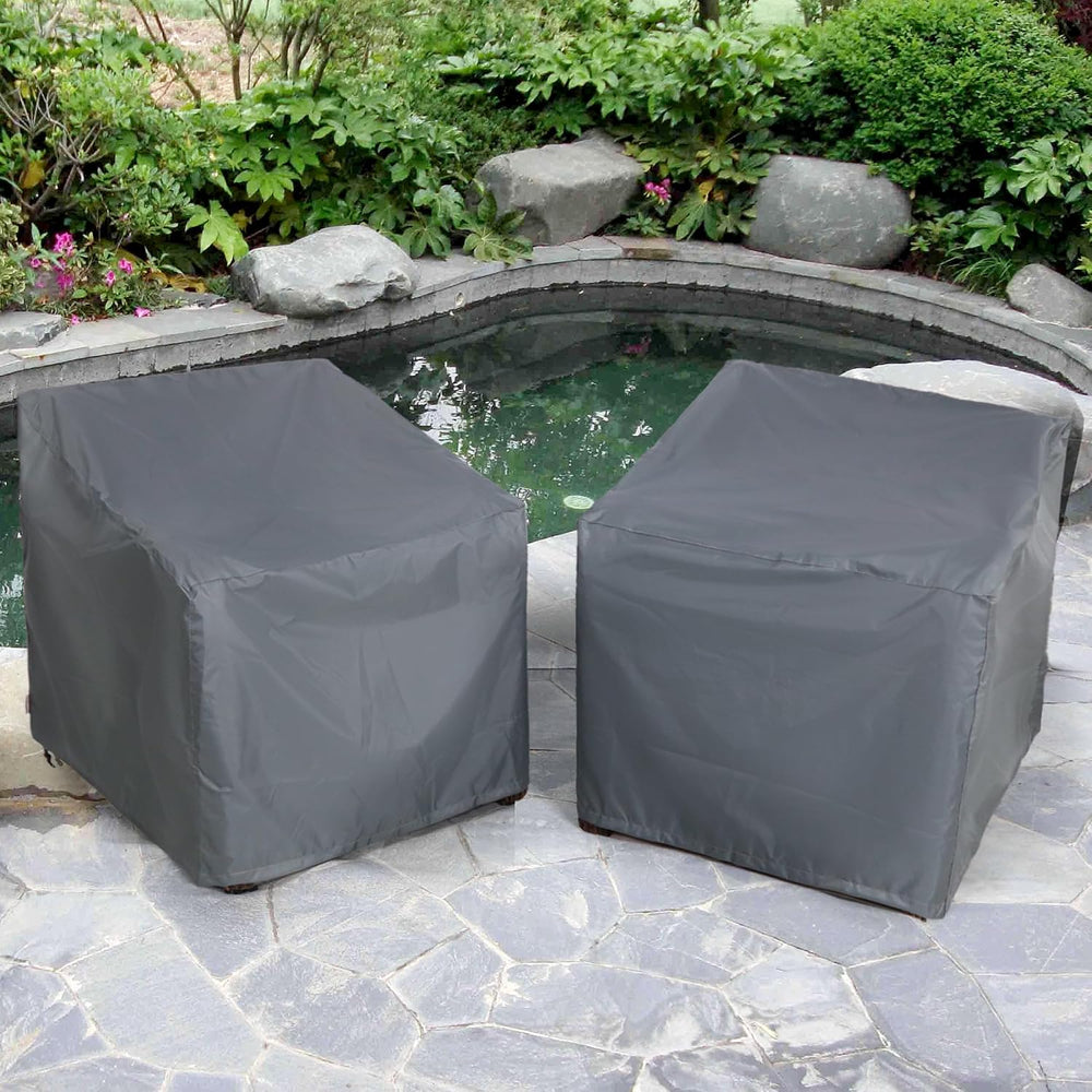Patio Chair Covers 2 Pack, Outdoor Chair Covers Waterproof 600D Heavy Duty, A...